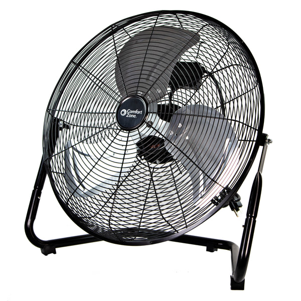 20 inch 360 Degree Pivot High Velocity Steel Floor popular Fan , Black