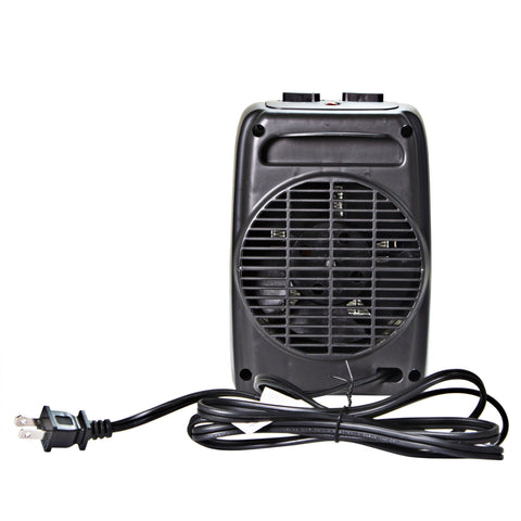 House Fan and Portable Space Heater Combo, Black – Comfort Zone